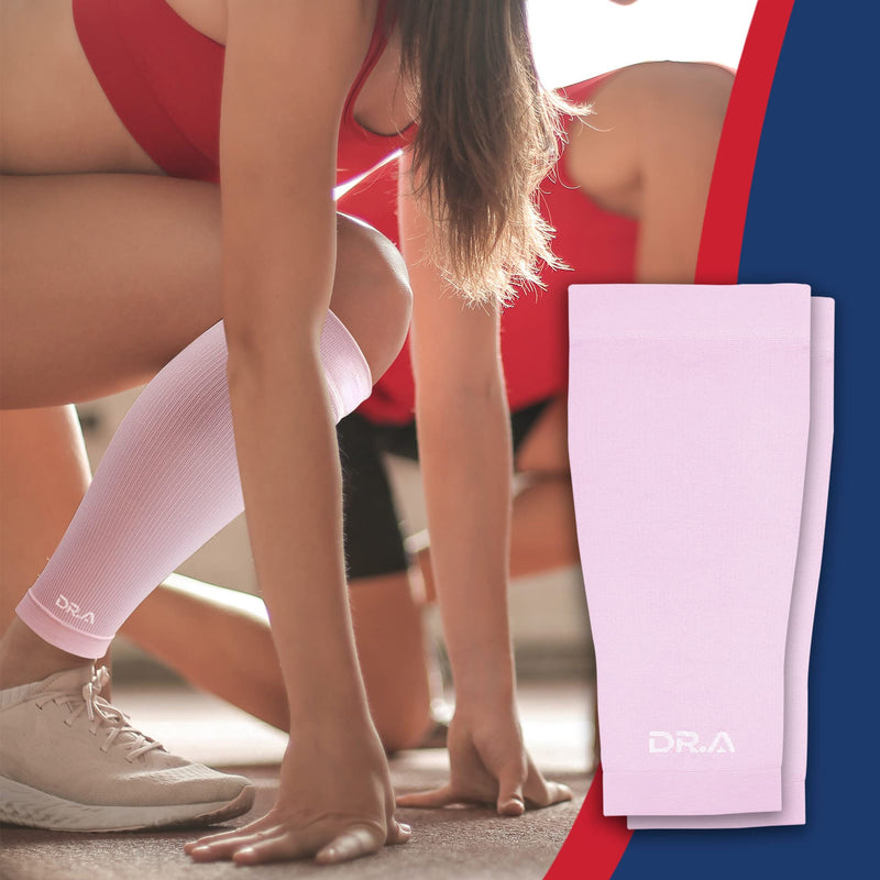 [Australia] - Doctor Developed Calf Compression Sleeve Men and Women - Leg Compression Sleeve for Leg Pain Relief, Muscle Recovery, Shin Splint, and Varicose Veins by Dr. Arthritis (X-Large, Pink, 1 Pair) X-Large 