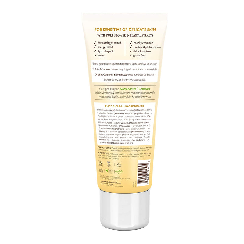 [Australia] - Babo Botanicals Moisturizing Lotion - Face & Body Plant-Based Lotion for Babies, Kids & Adults with Sensitive or Dry Skin - with Colloidal Oatmeal, Organic Calendula & Shea Butter - 8 fl. oz. 8 Fl Oz (Pack of 1) 