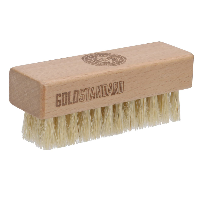 [Australia] - Premium Shoe Cleaning Brush - Shoe Brush with Soft Hog Hair Bristles - Works Great On Delicate Materials - Sneakerhead Supplies by Gold Standard 