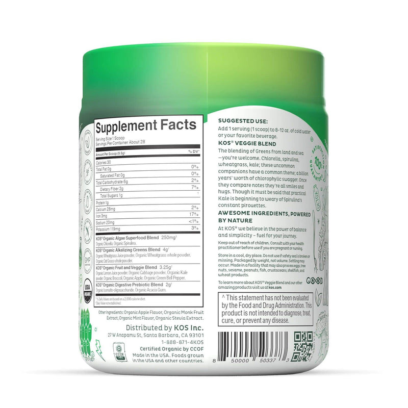 [Australia] - Super Greens Powder - Daily Green Juice Drink - Superfood Smoothie Mix - Spirulina & Wheatgrass - Keto, Vegan USDA Organic - Refreshing Green Apple Sorbet Flavor 