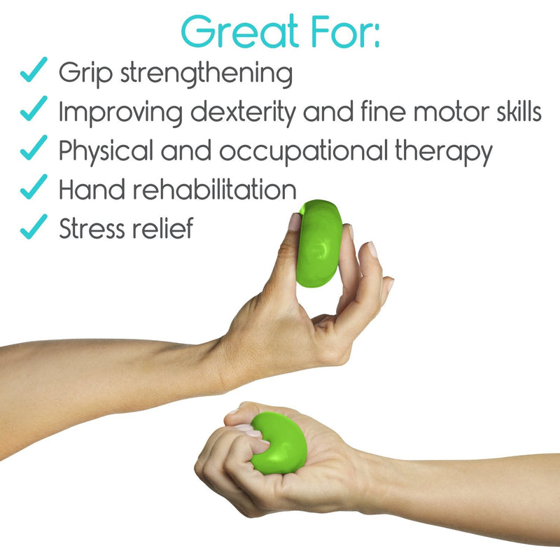 [Australia] - Vive Therapy Putty, Occupational Hand Tools (2 Pack) - Sensory Stress Relief - for Physical Exercise, Finger Pain, Grip Strength, Rehab, Arthritis, Adults, Forearms, Fidgeting, Motor Skills 