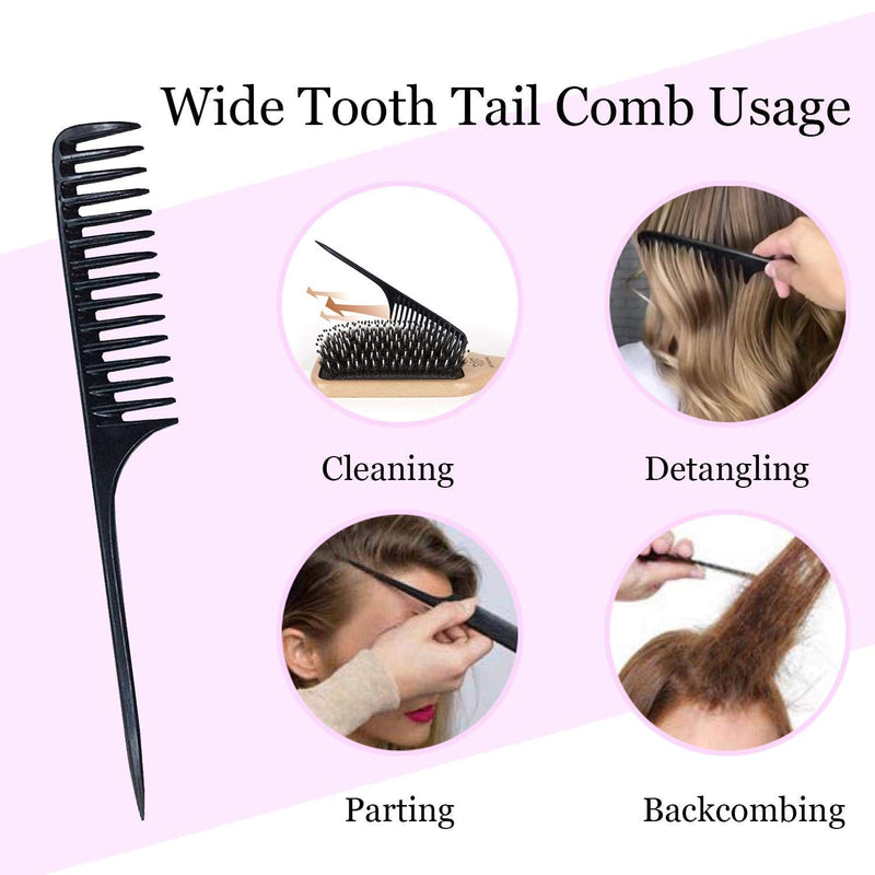 [Australia] - Boar Bristle Hair Brush and Comb Set for Women Men Kids, Best Natural Wooden Paddle Hairbrush and Small Travel Styling Brush for Wet or Dry Hair Detangling Smoothing Massaging boar hair brush1 