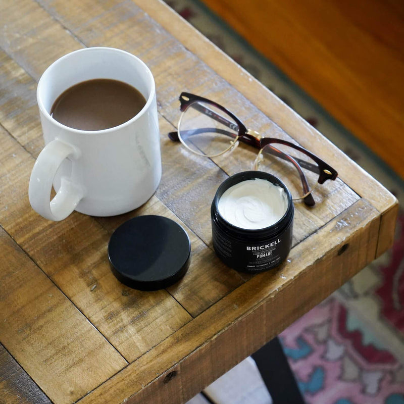 [Australia] - Brickell Men's Strong Hold Texturizing Pomade For Men, Natural and Organic, Pliable Fiber Pomade, 59 ml, Scented 