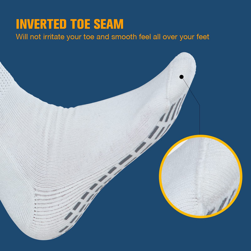 [Australia] - Bulinlulu Extra Wide Socks for Swollen Feet-2 Pairs Extra Wide Viasox Diabetic Socks for Men,Extra Wide Hospital Bariatric Socks Non Slip Edema Socks Women,Cast Socks Lymphedema Socks-Black 2 Pairs Black With Grips 