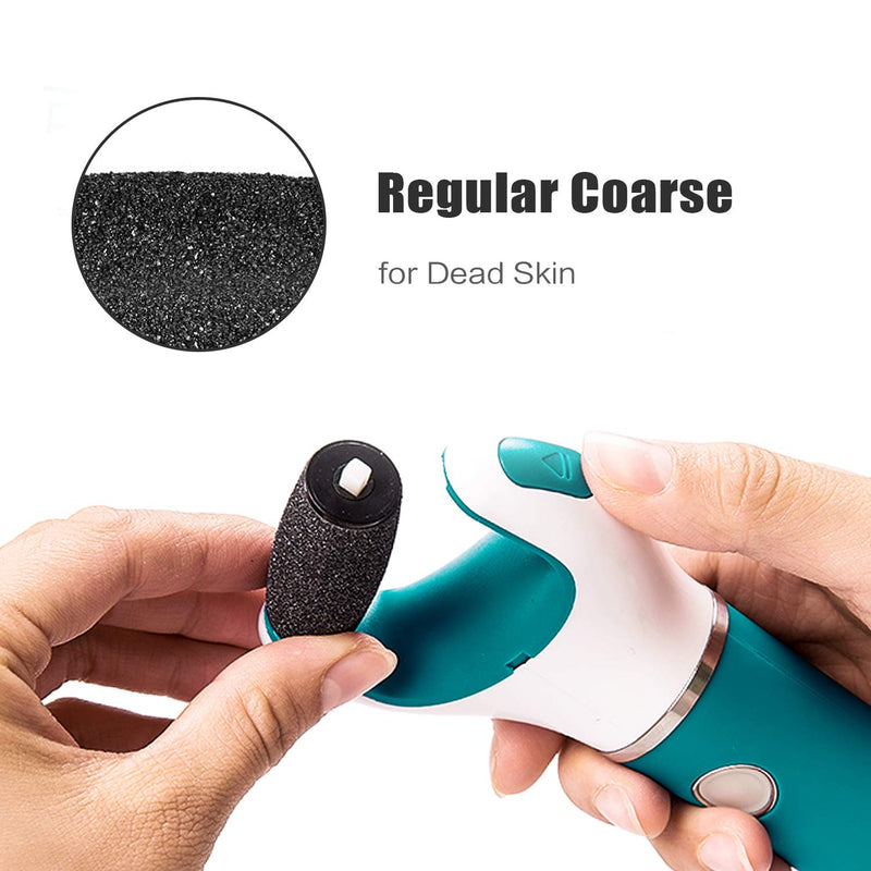[Australia] - 9Pcs Pedi Replacement Rollers Heads Refills, 5 Extra Coarse and 4 Regular Coarse for Hard Skin Remover 5 Extra Coarse+4 Regular Coarse 