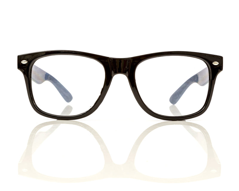 [Australia] - Premium Starburst Diffraction Glasses - Ideal for Raves, Festivals, and More Black Star Burst - Clear 