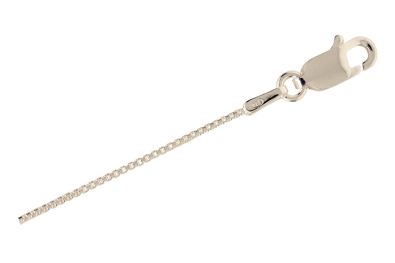 [Australia] - Child's or Women's Sterling Silver Box Chain 16-18 Inch (Adjustable) 