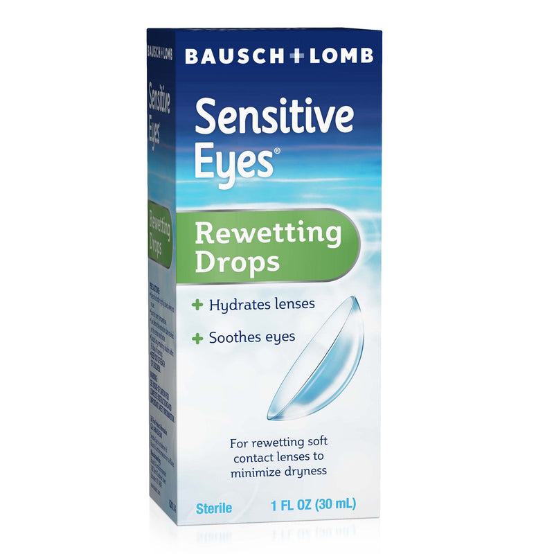 [Australia] - Contact Lens Solution by Bausch & Lomb, for Rewetting Soft Contact Lenses, 1 Fl Oz 