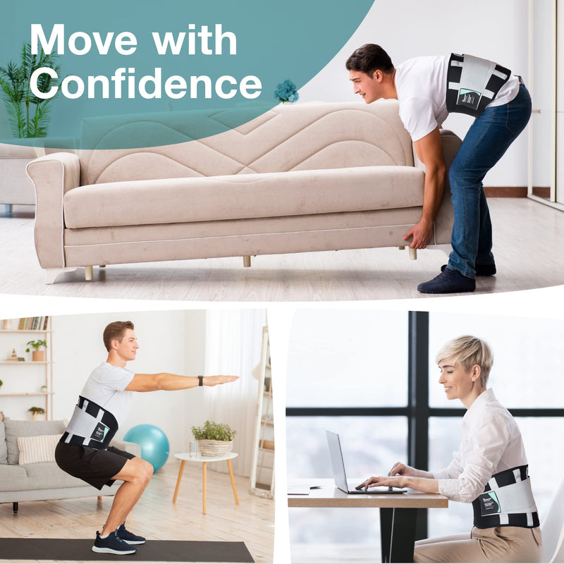 [Australia] - Back Support Brace - Lower Back Support - The Only Back Support Belt for Men and Women Certified by National Back Pain Association - Lumbar Support Belt - Small - The Restored S - Waist 19 to 24 Inches / Size 4 to 6 