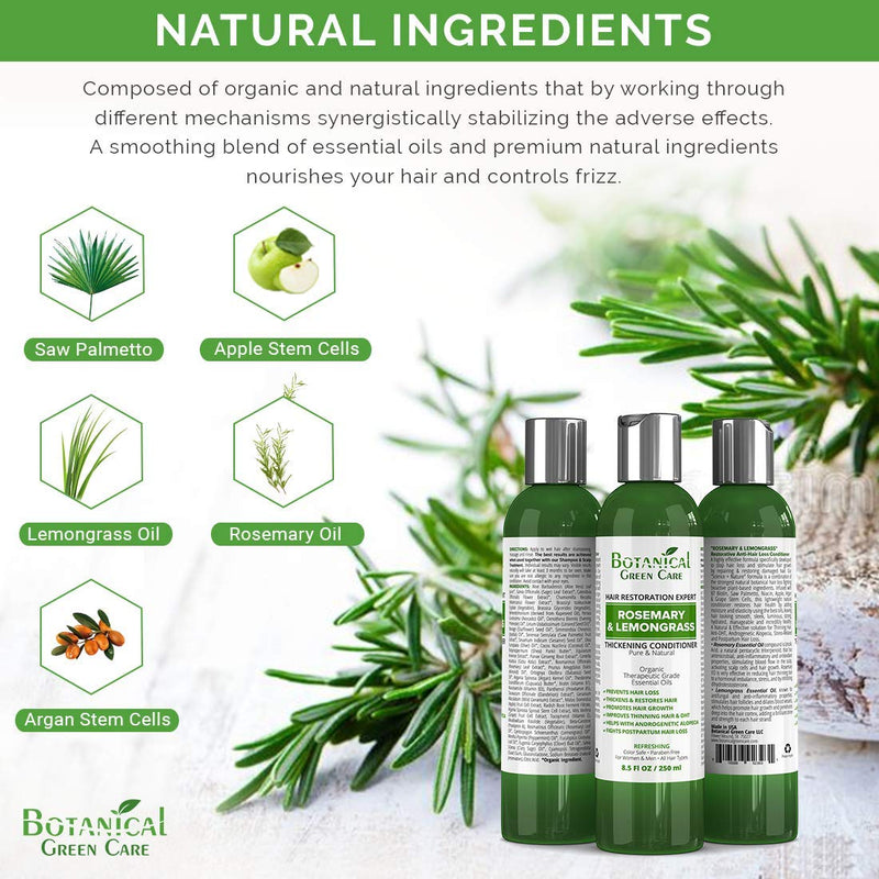 [Australia] - Hair Growth Anti-Hair Loss CONDITIONER “Rosemary & Lemongrass”. Alopecia Prevention and DHT Blocker. Doctor Developed. NEW 2018 FORMULA! 