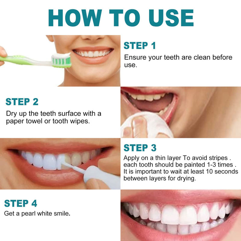 [Australia] - Whitening Tooth Paint, Tooth Polish Uptight White, Instant Whitening Paint for Teeth, Teeth Whitening Essence, Teeth Cleaning Serum for Tooth Polish Whitening Stain Removal (1PCS) 1PCS 