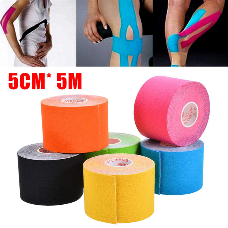 [Australia] - Jabtraxx 6 Rolls 5 m x 5 cm Muscle Support Tape E-Book Application Examples Muscle Support Elastic Strapping Tape Sports Tape 6 Rolls 5 m x 5 cm 
