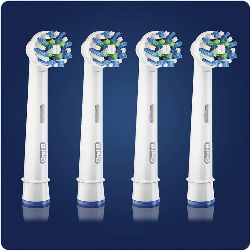 [Australia] - Oral-B CrossAction Toothbrush Heads Pack Of 4 Replacement Refills For Electric Rechargeable Toothbrush OLD Pack of 4 