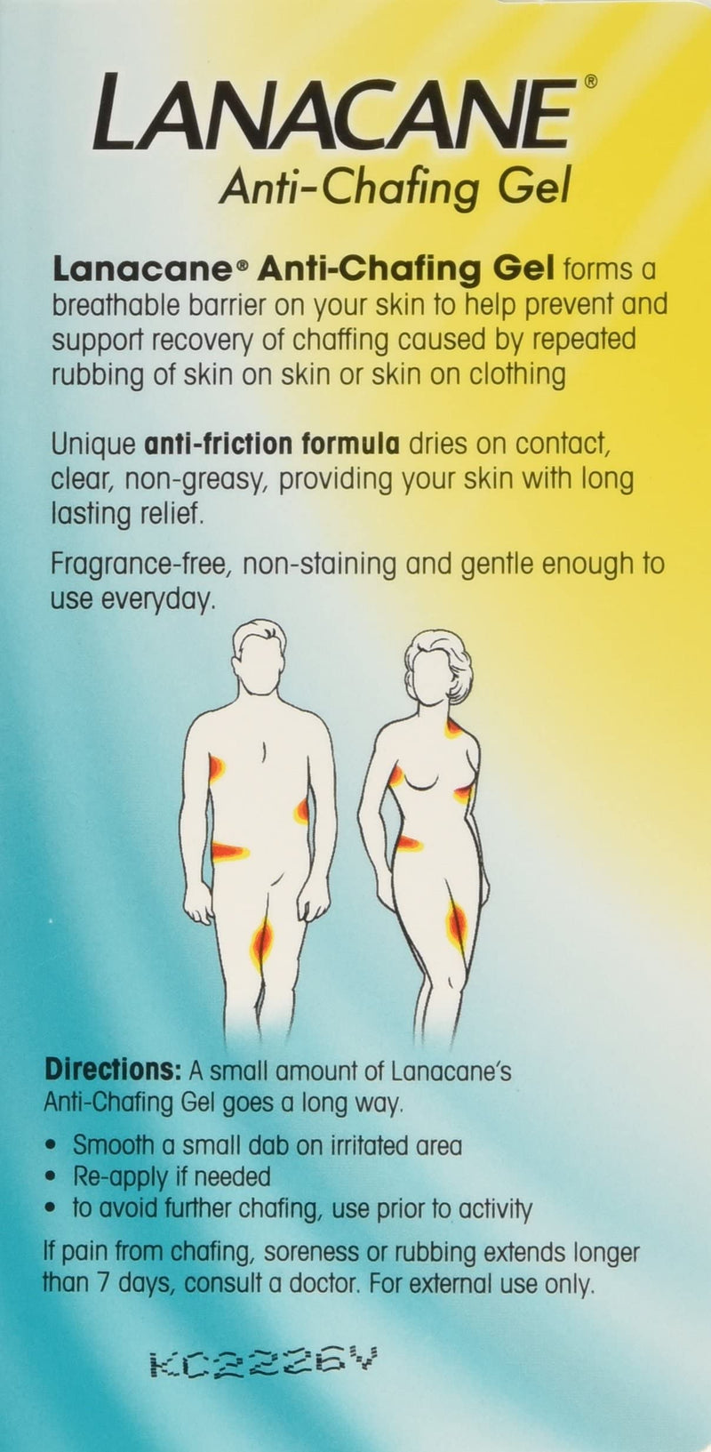 [Australia] - Lanacane Anti-Chafing Gel, Soothes And Prevents Soreness From Rubbing, Non-Staining, Fragrance Free, Running and Travel Essential, 28g 