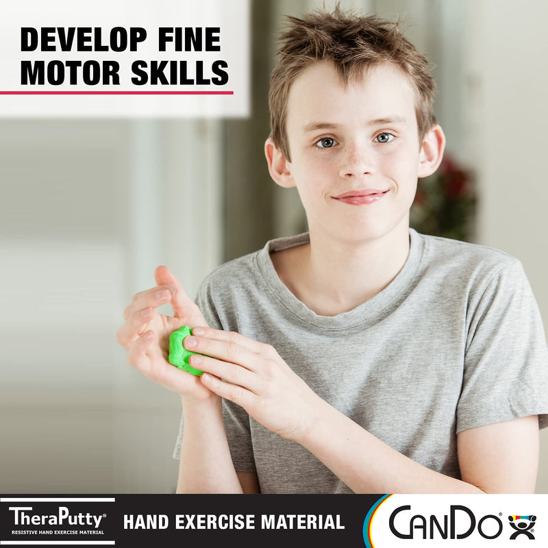 [Australia] - Antimicrobial CanDo TheraPutty - Therapeutic modelling clay - 6 oz - green (medium) 