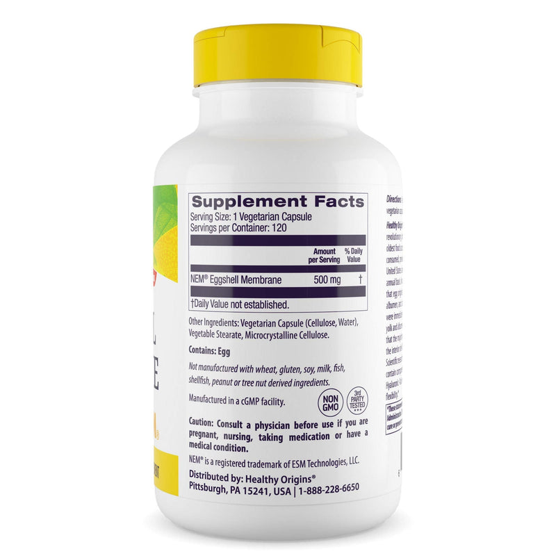 [Australia] - Healthy Origins Eggshell Membrane (NEM) 500 mg, 120 Veggie Caps 120 Count (Pack of 1) 