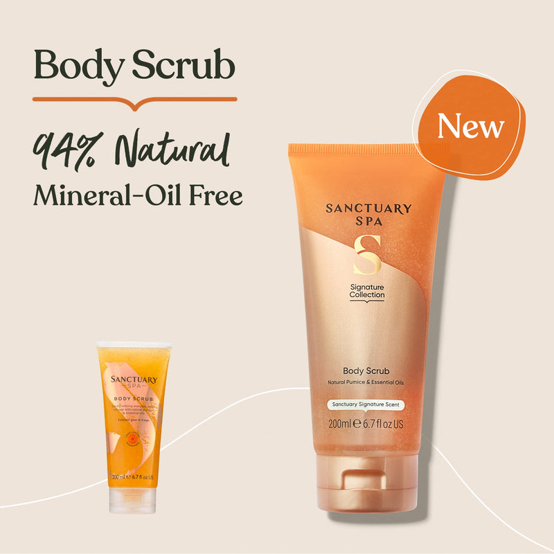 [Australia] - Sanctuary Spa Exfoliating Body Scrub, No Mineral Oil, Cruelty Free and Vegan Body Exfoliator, 200 ml New Version 