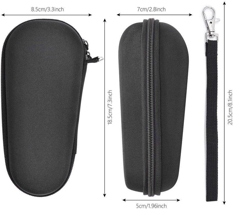 [Australia] - YINKE Case for Braun Series 3/ Series 5, 3040s, 3010S, 5018s, 5140s Electric Razor Shaver, Hard Travel Case Protective Cover Storage Bag (Black) 
