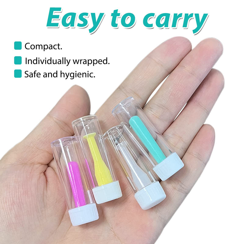 [Australia] - iTGOOS 4 Pieces Silicone Contact Lens Inserter, Daily Contact Remover Hard Lenses Remover Soft Contact Lens Remover, Portable Travel Lens Remover for Daily & Outdoor 