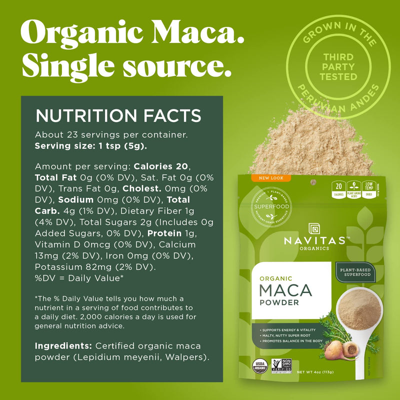 [Australia] - Navitas Organics Maca Powder, 4 Ounce 