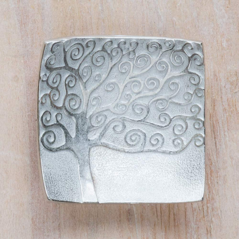 [Australia] - DANFORTH - Vilmain - Tree of Life - Tray - Jewelry Dish - Pewter - 2 1/8 Inches Square - Made in USA 