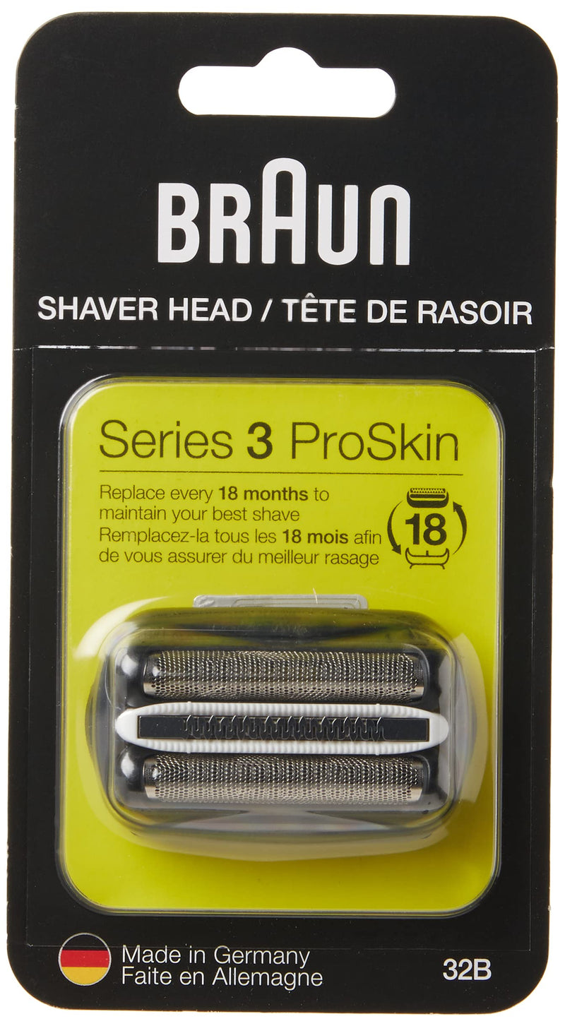 [Australia] - Braun Series 3 32B Foil & Cutter Replacement Head, Compatible with Models 3000s, 3010s, 3040s, 3050cc, 3070cc, 3080s, 3090cc (Packaging May Vary) 