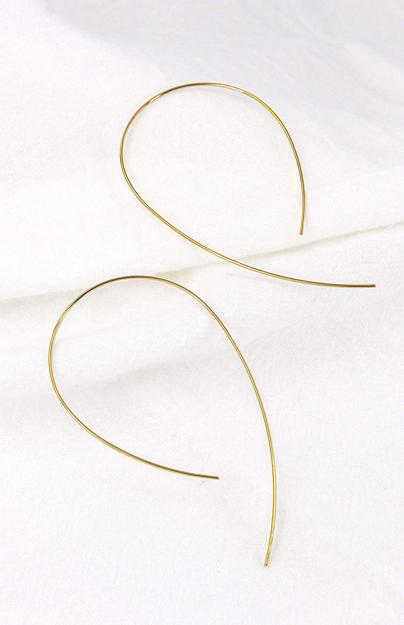 [Australia] - Me&Hz 18K Gold Plated Hoop Earrings Lightweight Minimalist Super Thin Wire Hoop Earrings | Chunky Thick Hoop Earrings Gold Hoops for Women Girls, 25mm-90mm 3Pack Ear Threader 70.0 Millimeters 