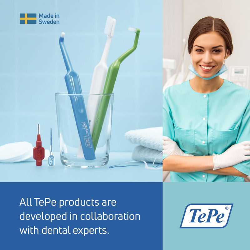 [Australia] - TEPE Select Compact Soft Toothbrush / Small, User-Friendly Brush / 1 X Select Compact Soft Brush, Assorted Colors 1 Count (Pack of 1) 