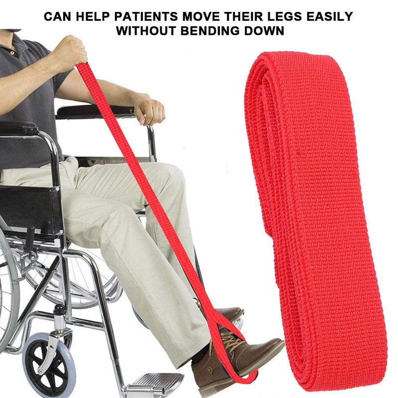 [Australia] - Leg Lifting Strap, Leg Mobility Strap Leg Lifting Aid Portable Disabled Senior Handheld Mobility Aid, Foot Lifter Hand Grip Mobility Aids for Elderly Use 