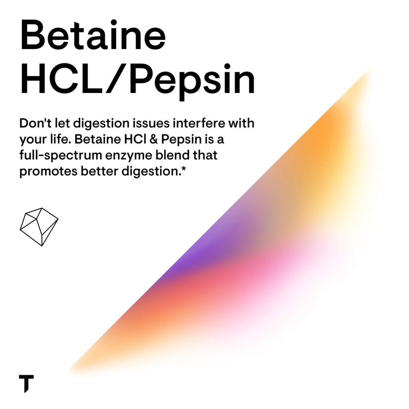 [Australia] - Thorne Research - Betaine HCL & Pepsin - Digestive Enzymes for Protein Breakdown and Absorption - 225 Capsules 225 Count (Pack of 1) 