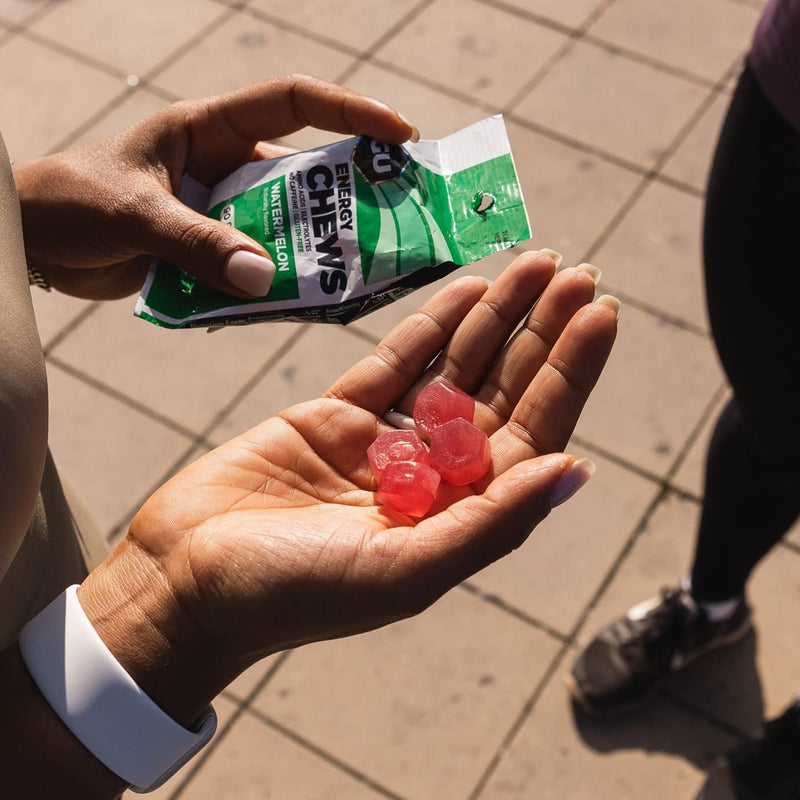 [Australia] - GU Energy Chews Double Serving Packs. Energy Gummies with Electrolytes for Running, Cycling, Triathlon & Other Sports - Pack of 2 (Orange) Orange 