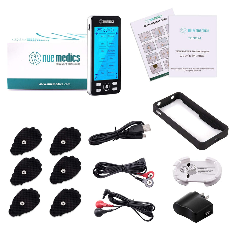 [Australia] - Tens Unit Muscle Stimulator Rechargeable Tens EMS Device Machine with Constant Mode Electronic Pulse Massager for Pain Relief [Newest Model] with Snap On Case 