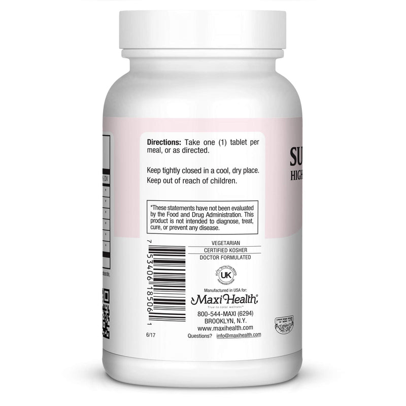 [Australia] - Maxi Health Super Enzymax - High Potency Enzyme Complex - Digestion Formula - 60 Tablets - Kosher (EXX) 