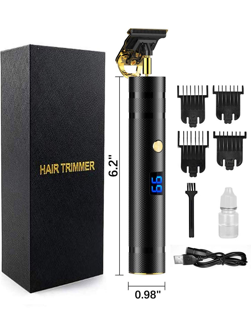 [Australia] - T Blade Clippers Trimmer for Men Professional, PURKOO Pro T Outline Blade Trimmer Cordless Zero Gapped Trimmers Rechargeable Electric Pro Li Hair Clippers with LCD Display 