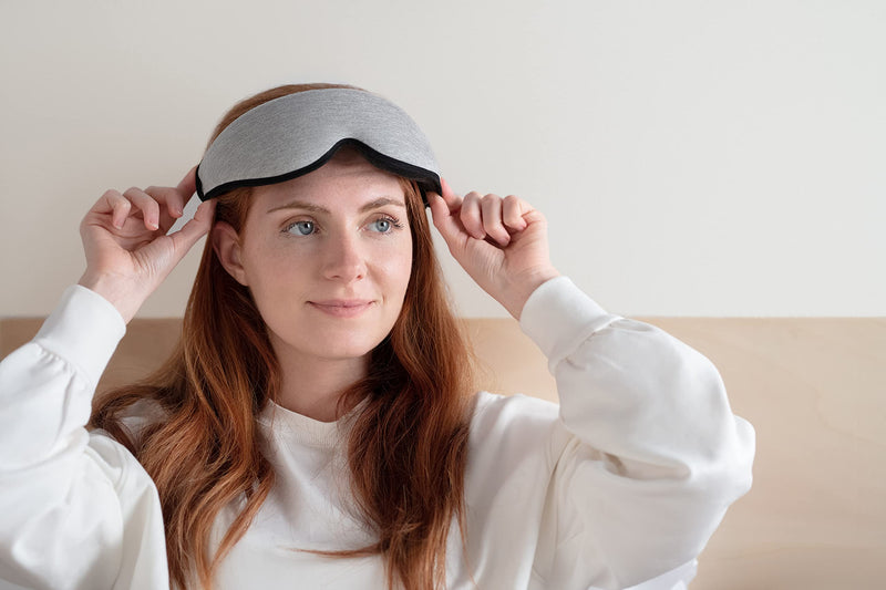 [Australia] - Ostrichpillow - Eye Mask | 3D Ergonomic mask | Adjusts to The Shape of Your face | Mask for Sleeping, Resting, Relaxing | Blocks Light for Total Darkness (Gray)) Gris 