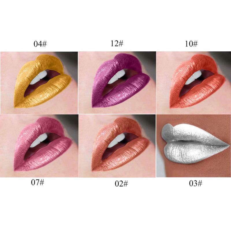 [Australia] - Kisshine Matte Liquid Lipstick Long Lasting Waterproof Gothic Colourful Lip Gloss Cosmetics Makeup Gift for Women and Girls Pack of 1 (Gold 04#) Gold 04# 