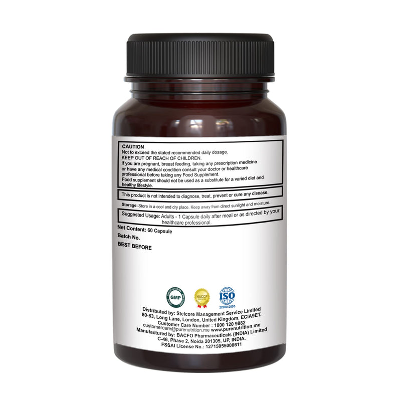 [Australia] - Pure Nutrition Triple Ginseng - an Unique and Effective Combination of Red Ginseng, American Ginseng and Siberian Ginseng. 790mg per Capsule | 60 Veg Caps Pack 60 Count (Pack of 1) 