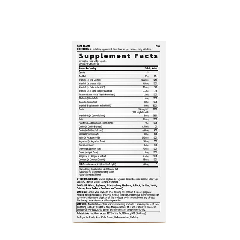 [Australia] - GNC Women's Multivitamin Prenatal Formula with DHA & Iron 