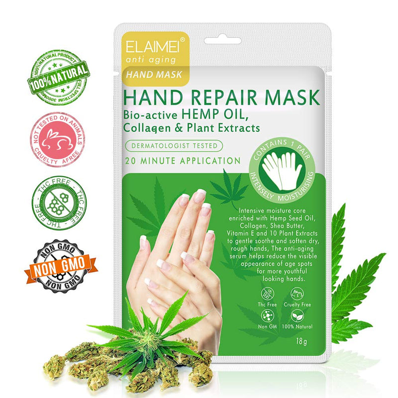 [Australia] - Hand Peel Mask 5 Pack, Moisturizing Gloves, Exfoliating Hand Peeling Mask, Hand Mask, Moisture Enhancing Gloves for Dry Hands, Repair Rough Skin Remove Dead Skin for Women or Men (Green) Green 