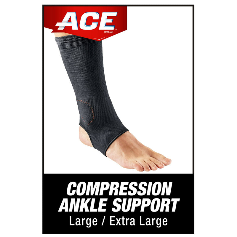 [Australia] - ACE Elasto-Preene Ankle Support, Support to sprained or strained ankle, Satisfaction Guarantee, MI207526 Large/X-Large (Pack of 1) Black Large/X-Large (Pack of 1) 