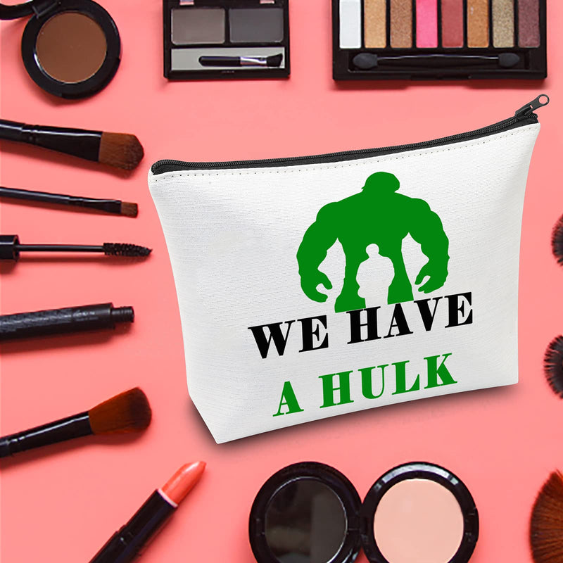 [Australia] - LEVLO Avenge Cosmetic Make Up Bag Hulk Fans Inspired Gift We Have A Hulk Makeup Zipper Pouch Bag For Women Girls, Have A Hulk, 