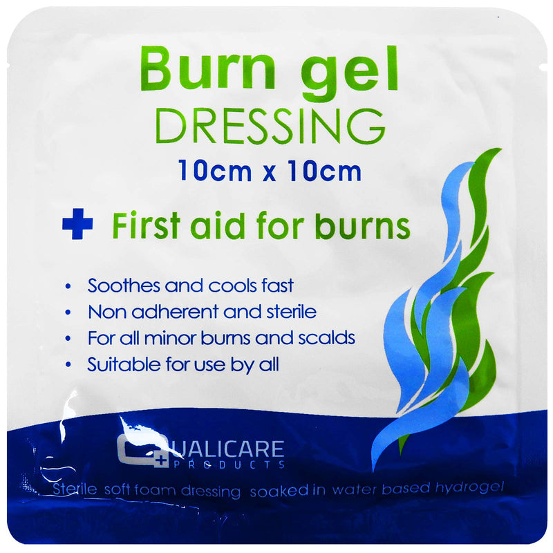 [Australia] - Qualicare Emergency First Aid Burns Care Scalds Sunburn Dressings Cooling Gel - 120ml Gel Bottle Single Pack 1 - Bottle 