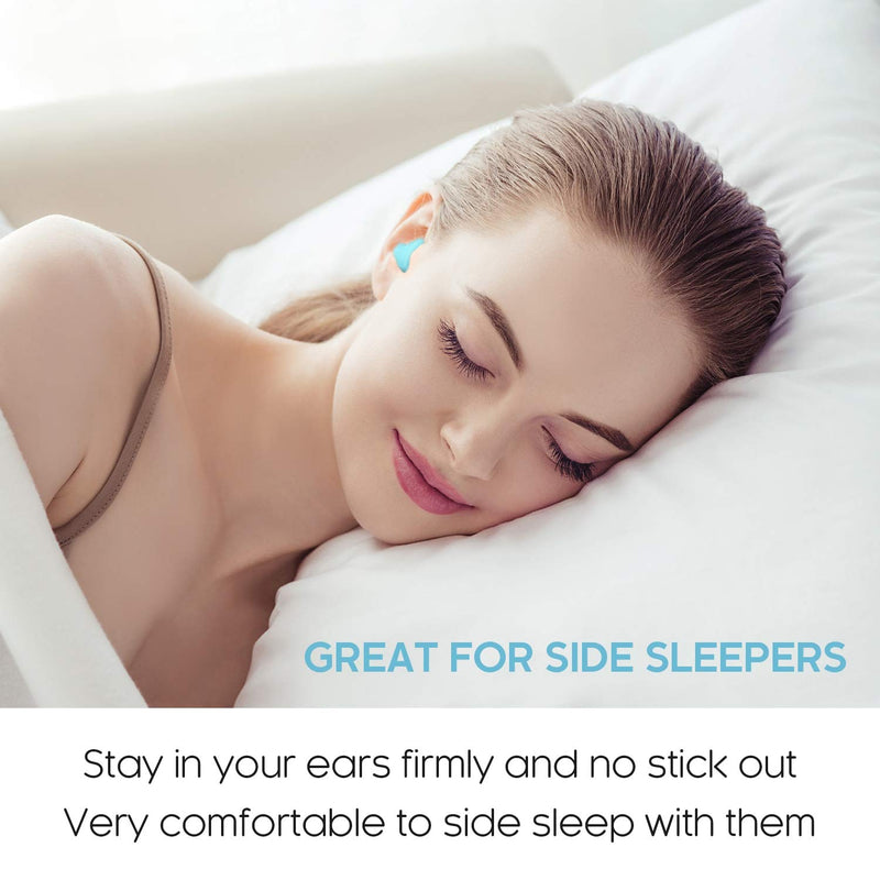 [Australia] - Ear Plugs for Sleeping - Vegpoet Reusable Moldable Silicone Earplugs Noise Cancelling Reduction for Concerts, Swimming, Shooting, Snoring, Airplane, Musicians, Motorcycle, 12 Pack 