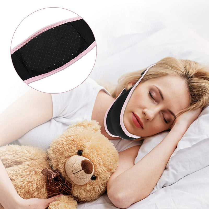 [Australia] - Anti Snoring Chin Strap,Anti Snore Belt Stop Snoring Aids,Naturally Effective Anti Snore Devices,Solution Snore Stopper for Men Women, Adjustable Stop Snoring Sleep Aid Suitable for Most Face Shapes 