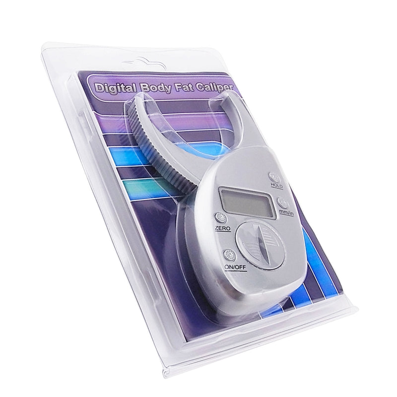 [Australia] - Portable Skin Fat Caliper Tester mm inch LCD Screen Athletic Women/Men Body Tools Monitoring Kit 