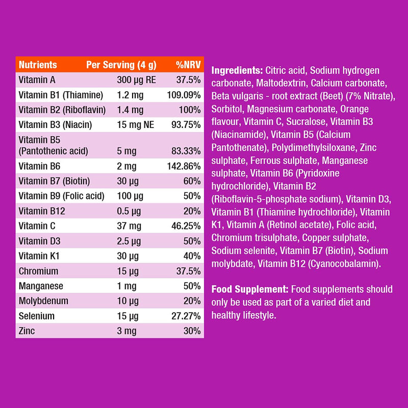 [Australia] - Fast&Up Multivitamin � Complete Multivitamin Supplement � All Day Energy � 20 Effervescent Tablets � Supports Immune System � Orange 20 Count (Pack of 1) 