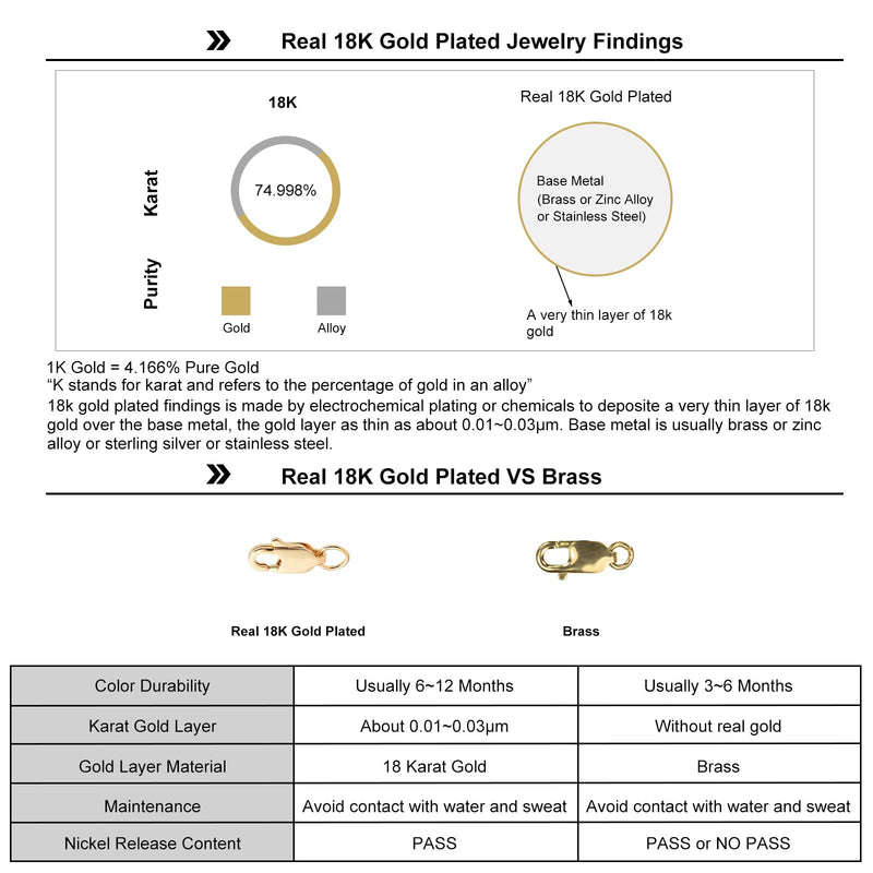[Australia] - Beebeecraft 6 Sets 3 Style 18K Gold Plated Toggle Jewelry Clasps Connectors Round Ring Toggle T Bar Clasps Sets for Necklace, Bracelet, Earring Making 