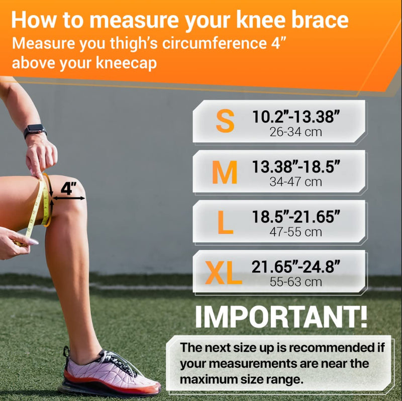 [Australia] - Dr. Brace ELITE Knee Brace with Side Stabilizers & Patella Gel Pads for Maximum Knee Pain Support and fast recovery for men and women-Please Check How To Size Video (Mars, Large) Mars 