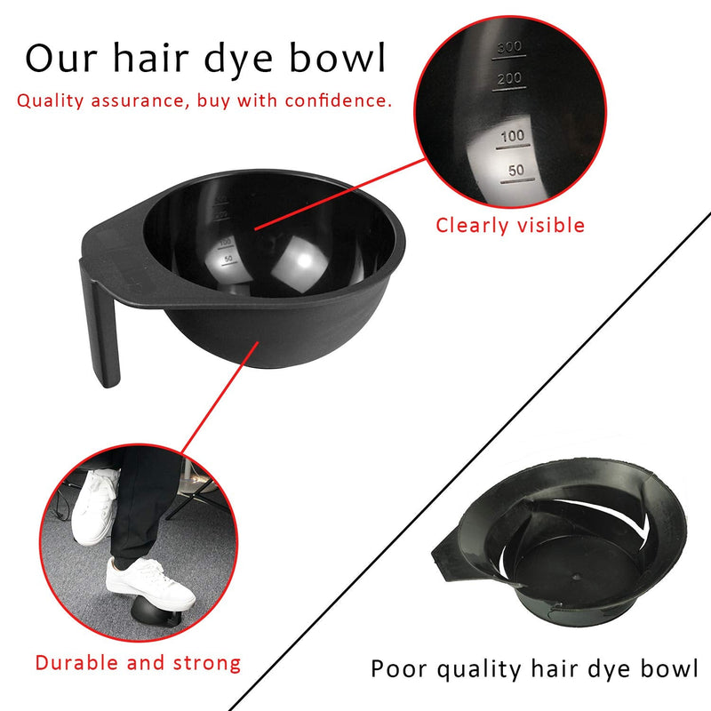 [Australia] - Mauts Hair Dye Coloring Set, Hair Tinting Comb and Mixing Brush Bowl,Ear Cover Mixing Spoon Hair Clips Gloves and Disposable shawl，DIY Salon. 