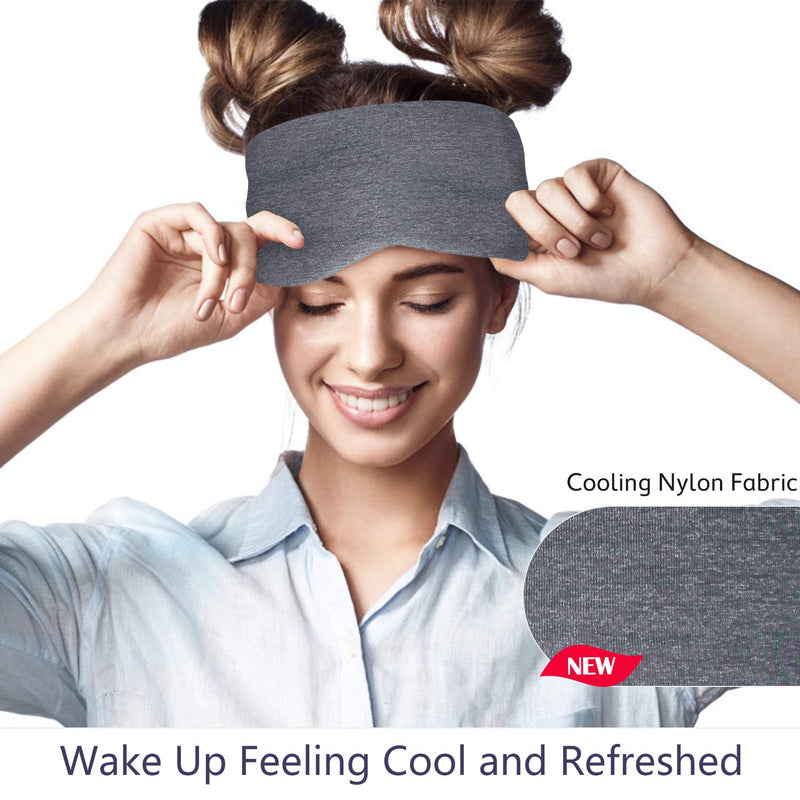 [Australia] - Sysrion Sleep Mask - Ultra Soft Comfortable Sleeping Mask for for Home Sleep Travel Shift Work, Nose Pad Designed Light Blocking Eye Blinder, Fully Adjustable Strap and Skin Friendly 